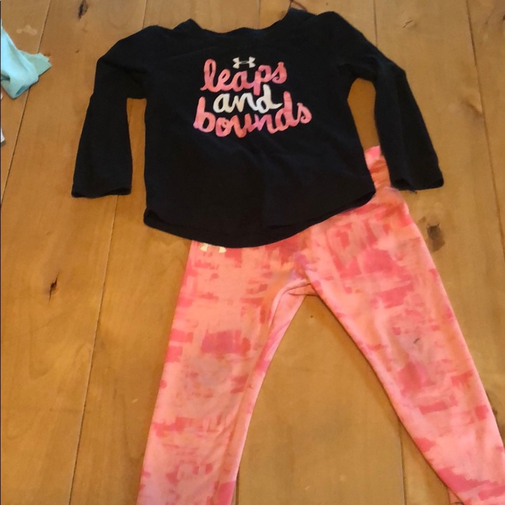 Adorable long sleeve girls Under Armour outfit